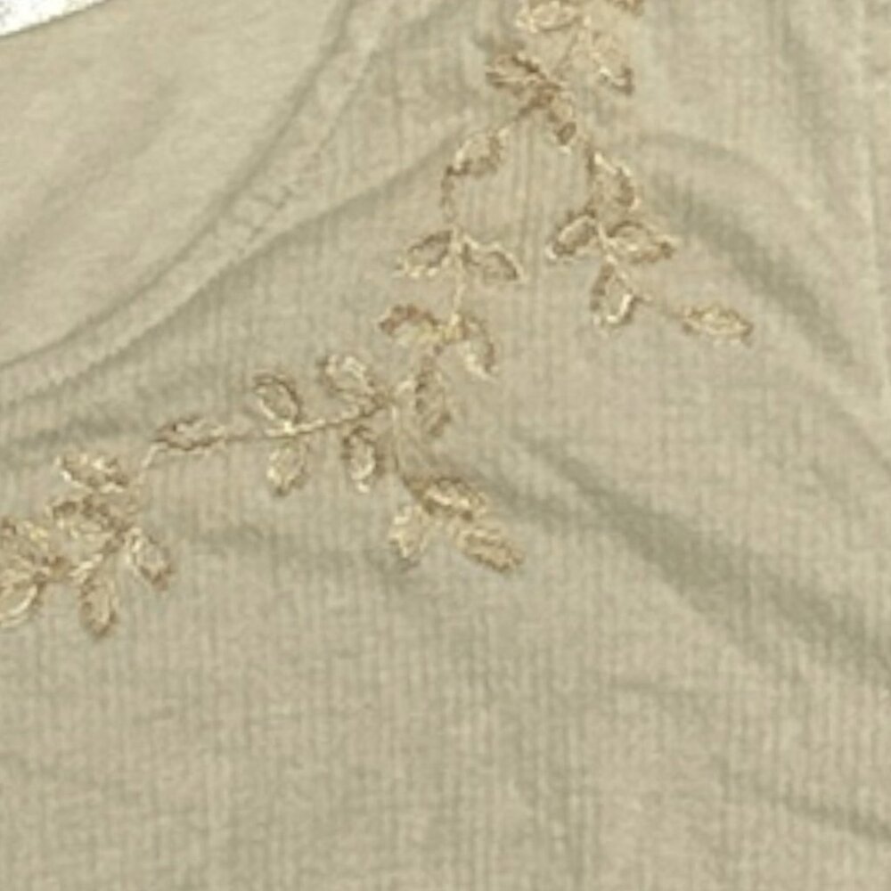 Vtg Womens L (12/14) Tiered Maxi Dress Embroidery Sleeveless Prairie Cottagecore - Picture 2 of 8